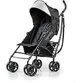 3Dlite Convenience Stroller,Jet Black&ndash;Lightweight Stroller with Aluminum Frame,Large Seat Area, 4 Position Recline, Extra Large Storage Basket&ndash; Infant Stroller for Travel&amp;More