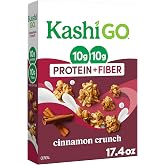 Kashi GO Cinnamon Crunch Protein Cereal 17.4oz | 10g Protein, 10g Fiber