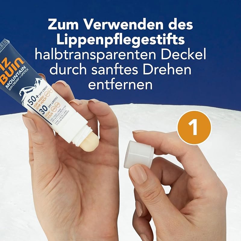 2-in-1 Sonnencreme LSF 50+, 20 ml und Lippenpflege LSF 30, 2,3 ml