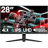 Gawfolk 28 Inch 4K Monitor IPS 60Hz, UHD (3840x2560p) PC Screen Built-in Speakers, Ultra HD Computer Dispaly for Home & Offic