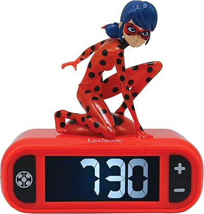 Lexibook Miraculous Ladybug Nightlight Alarm Clock RL800MI