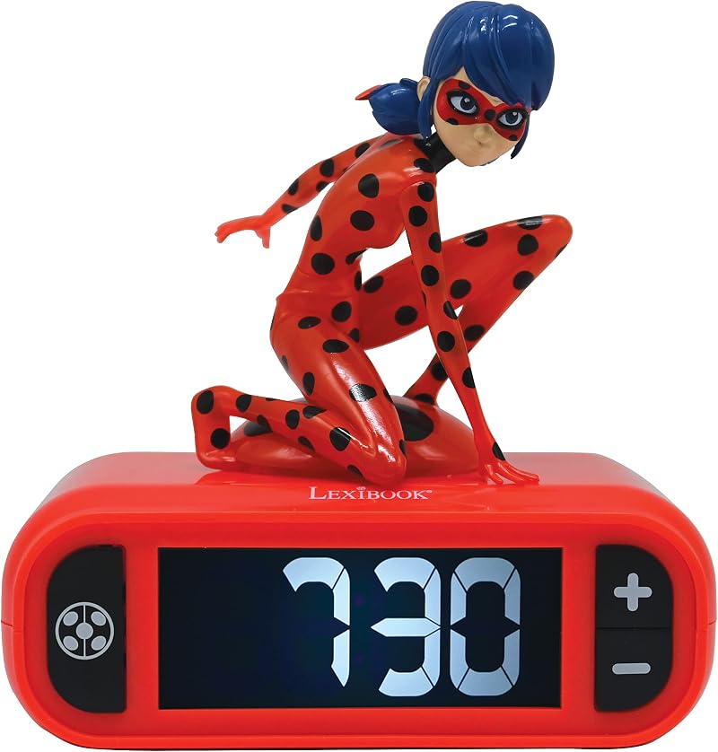 Lexibook Miraculous Ladybug Nightlight Alarm Clock RL800MI