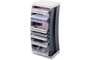 Exponent Microport EXM50430 CD/DVD Storage Unit, 27 CD Capacity, 5-3/4" x 3-12/16" x 14-11/16", Black
