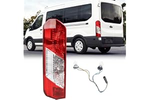 KAMDKI LH Tail light Assembly Fit for 2015-2025 Ford Transit 150 250 350 350HD Rear Lamp Left Driver Side Brake Lamp W/Bulbs 