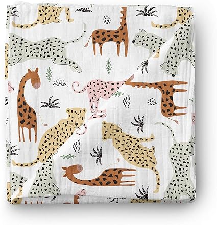 Aenne Baby Maxi Lange En Mousseline Pour Bebe Safari 1 X 1 Cm 1 Paquet Coton De Bambou Doux Et Soyeux Baby Shower Amazon Fr Bebes Puericulture