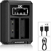Upgraded NP-W126 NP-W126S Battery Dual Charger with USB-C (Type C) Port, Compatible with Fujifilm X100VI X-T50 X-T30 II X-S10 X Half X-PRO3 X-Pro2 X-T30 X-T20 X-T10 X-T3 X100V X100F X-E5 X-E4 X-M5