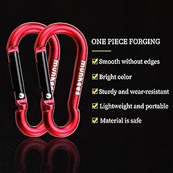 munkees 2-Pack 8-Shaped Carabiner Clips