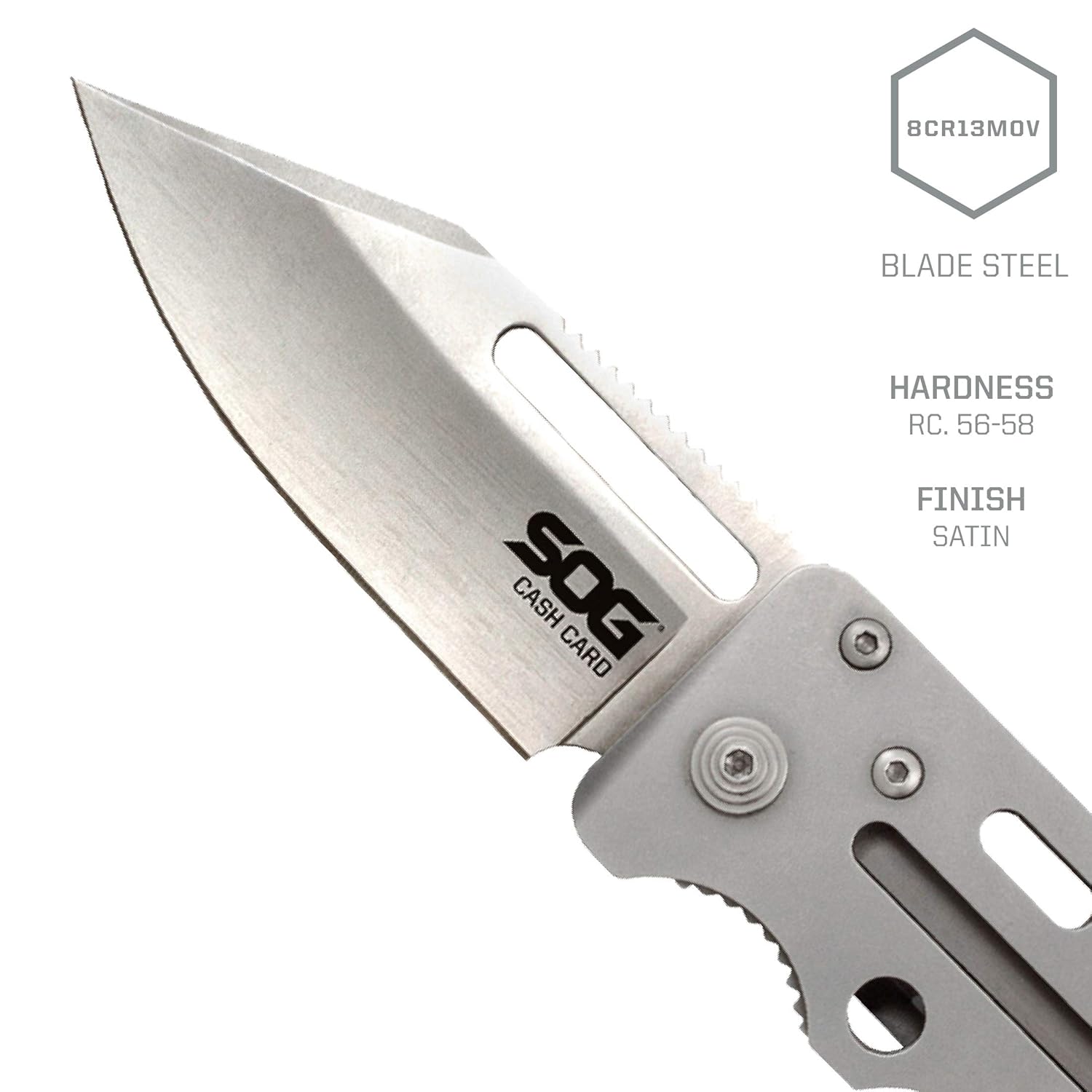 SOG Money Clip Pocket Knife Cash Card Folding Knife and Small Knife