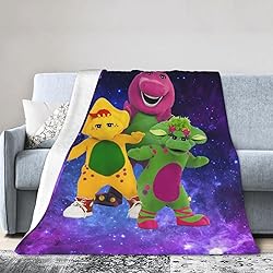 Barney and Friends Blanket Soft Cozy Fleece Throw