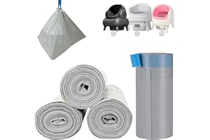 MESTROL 80 Count Cat Litter Liner Bags Compatible with Neakasa and PetPivot AutoScooper 11 Open-Top Pet Automatic Self Cleaning Cat Litter Box, Waste Bags, 27"x13"Heavy Duty Replacement Trash Bags