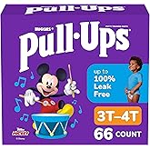 Pull-Ups Boys' Potty Training Pants, Size 3T-4T Training Underwear (32-40 lbs), 66 Count
