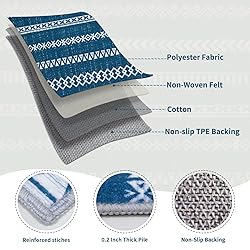 SERISSA Washable Runner Rug,2x6 Soft Non Slip Boho