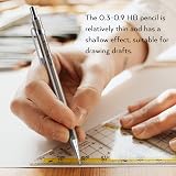Nicpro 6PCS Metal Mechanical Pencils Set 0.3 0.5 0.7 0.9mm Lead Holder 2mm view 7