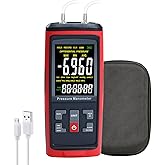 Manometer Data Logger Digital Manometer Gas Pressure Tester with ±200 inH2O Measuring Range, Differential Pressure Gauge 13 S