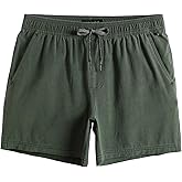 maamgic Men's 5 inch Inseam Shorts Pull-On Relaxed Fit Comfort Stretch Short Shorts with Pocket