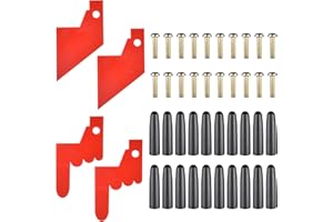 WinSpin Spinning Wheel Red Pointer, Pegs & Nuts Replacement Kit Prize Wheel Replacement Parts for Game Tradeshow Carnival, (20 Pegs, 20 Nuts and 4 Pointers)