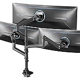 VIVO Pneumatic Triple Ultrawide Computer Monitor Desk Mount for Screens Upto 49"
