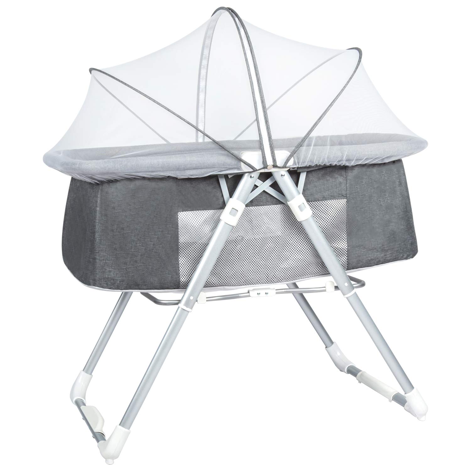 2 in 1 stationary and rock mode bassinet