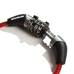 Wordlock CL-455-RD Non-Resettable Combination Cable
