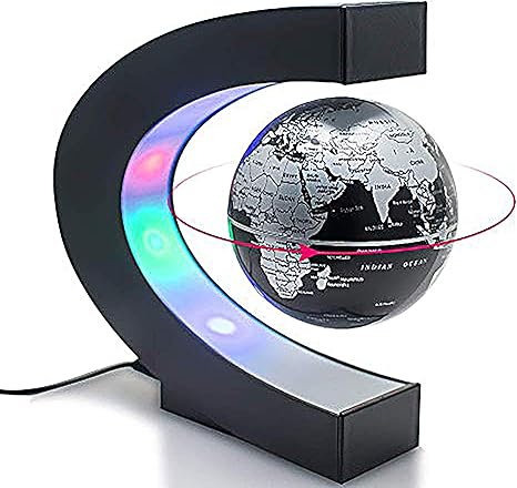 Amazon Co Jp Yosoo 磁気浮上 地球儀 C型 世界地図 Ledライト 球体 自動回転 浮くライトアップ Merry Christmas ツリー リニア型 飾りオフィス カラフル 点灯 パーティー オーナメント 文房具 オフィス用品 クリスマス お歳暮ギフト 面白いプレゼント ホーム キッチン