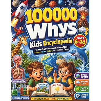 100000 Whys Book: The Kids Encyclopedia to Amazing Questions and Answers About Science, Space, Nature, and Everyday Things (Ages 6-14) - View 8