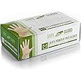 Safeguard unisex adult Latex Gloves, Box, Medium ,100 Count (Pack of 1)