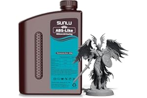 SUNLU Upgraded 2000G ABS Like Resin for 3D Printer, 405nm UV-Curing Resin LCD/DLP/SLA 3D Printers, 3D Printer Resin Fit Most Brand, Dark Grey 2kg