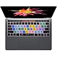 Illustrator AI Shortcuts Silicone Keyboard Cover for MacBook Pro Touch Bar 13 15,MacBook M1 M2 (A2159/A1989/A1706,A1990/A1707) 2016-2024