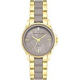 Anne Klein Women's Genuine Diamond Dial Ceramic Bracelet Watch, AK/4118