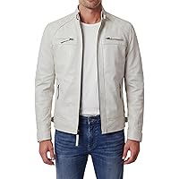 New Fashion Style Men's Distress Leather Jackets Motorcycle Bomber