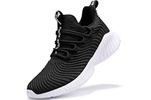 JMFCHI Boys Girls Kids' Sneakers Knitted Mesh Sports Shoes Breathable Lightweight Running Shoes for Kids Fashion Athletic Casual Shoes