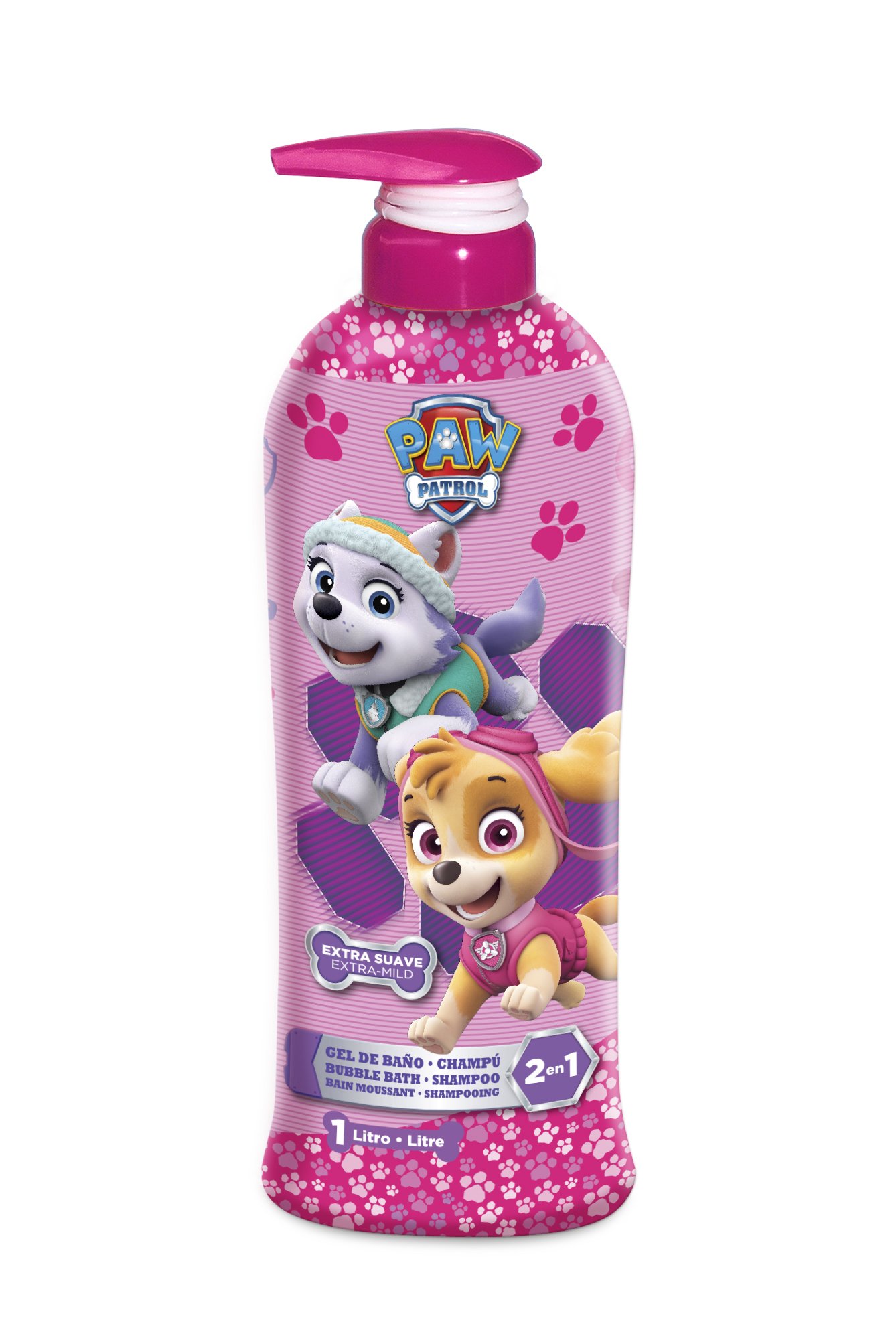 Cartoon Patrulla Canina Rosa 2-in-1 Shower Gel/Shampoo