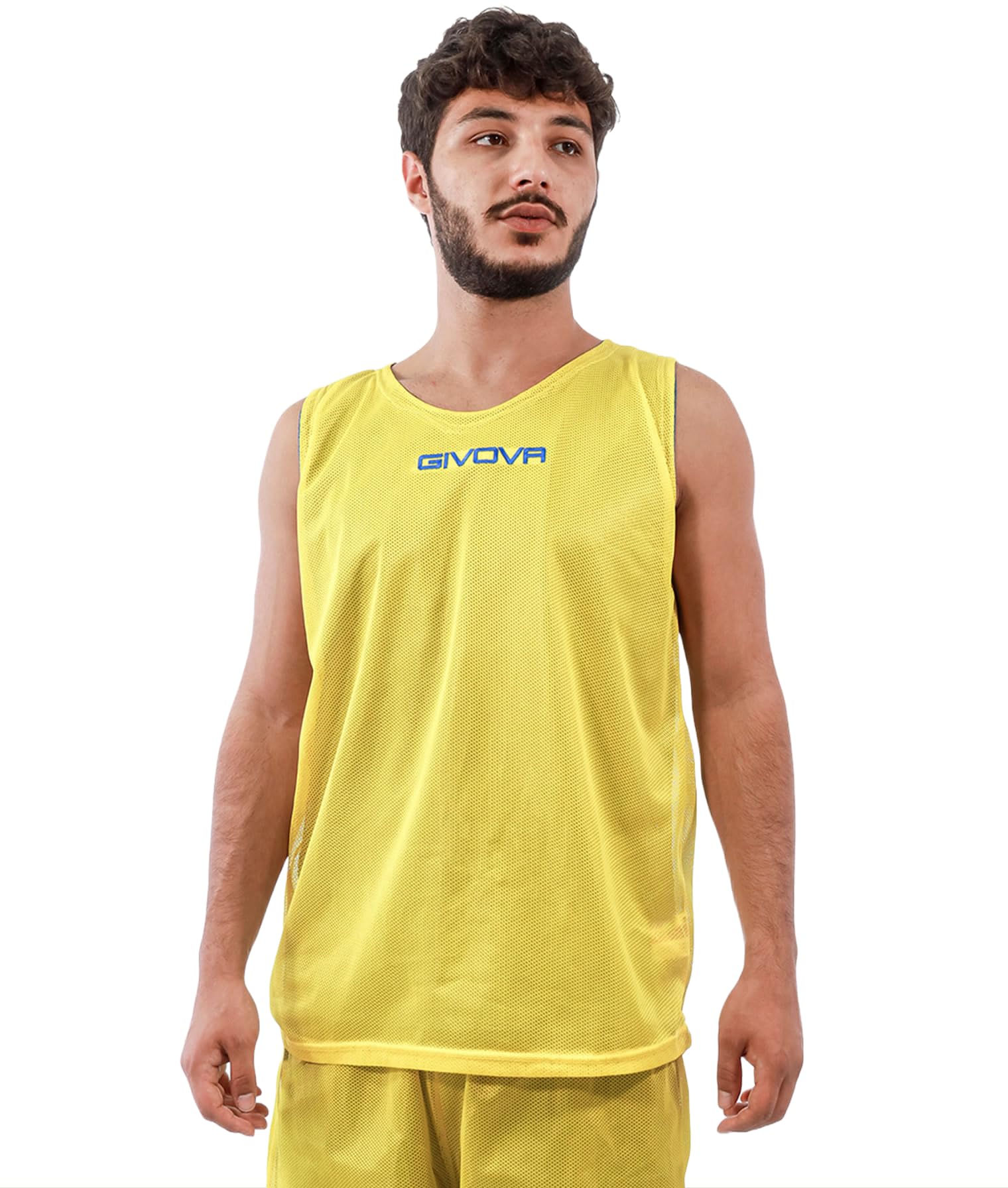 Givova, kit double, yellow/light blue, L