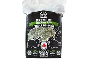 Timothy Hay 6.25 lb. by Stoter Farms, 100% Canadian Hay for Rabbits Guinea Pigs Chinchilla and Other Small Pets (100oz/2.8kg 