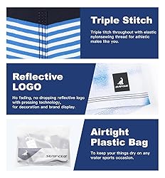 SURF CUZ Men's Board Shorts 4-Way Stretch Swim