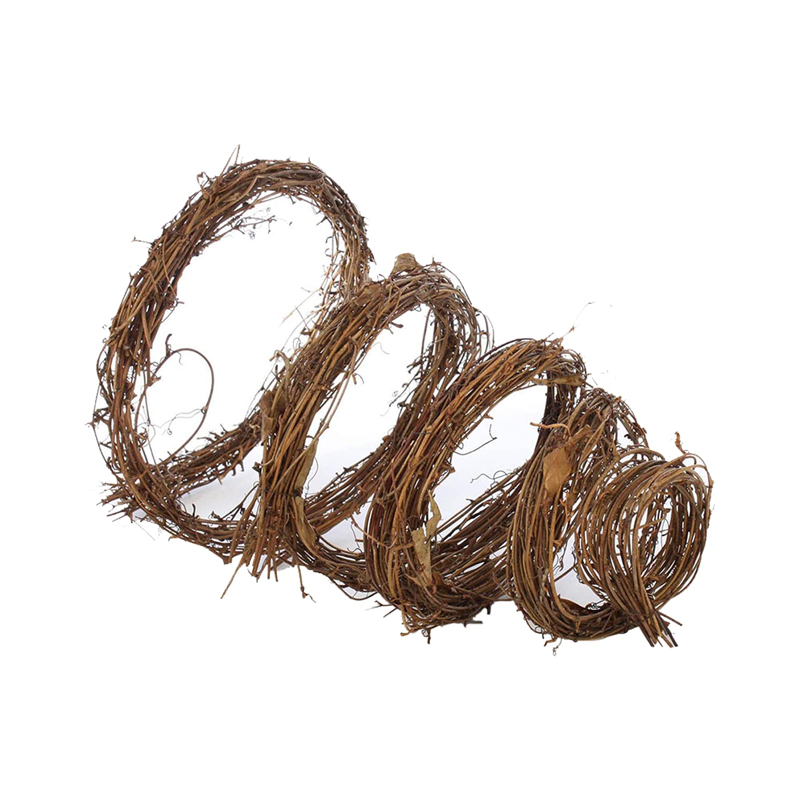 DANYANGY Natural Grapevine Wreath Decorative Wooden Twig Vine Branch Wreath for DIY Craft Front Door Wall Hanging Christmas Craft Wreath Ring