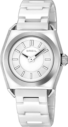 Breil TW0810 - Reloj analógico de Cuarzo para Mujer, Correa de cerámica Color Blanco