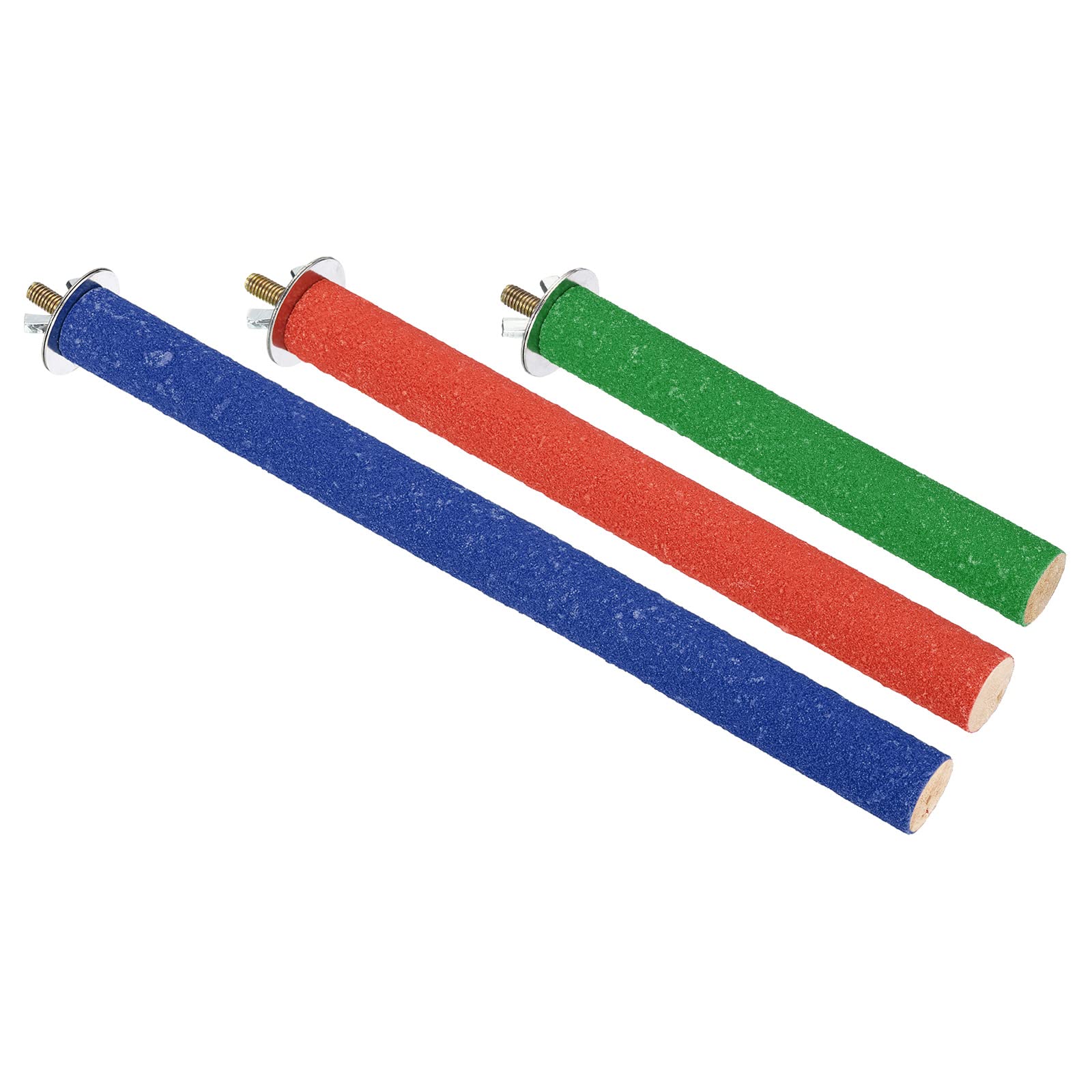 PATIKIL Bird Cage Perches, 1 Set Parrot Stand Paw Grinding Stick Bird for Parakeet Cockatiel Cage Accessories