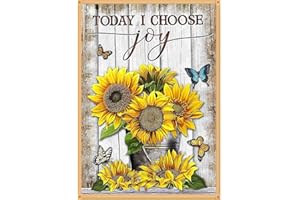 VIGEGU Stamped Cross Stitch Kits,Flowers Counted Cross Stitch Kits for Adults Beginners,Arts and Crafts Embroidery Kits,Full Range of Cross-Stitch Language Stamped Kits Needlecrafts for Home Wall Decor