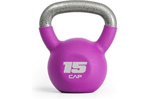 CAP Barbell Cast Iron Kettlebell - Coated Options, Singles and Sets, Multiple Weight Choices