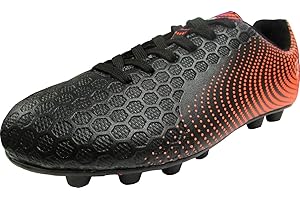 Vizari Stealth Boys Girls Soccer Cleats | Youth Firm Ground Athletic Outdoor Football Shoes for Toddler, Little Kid, Big Kid 