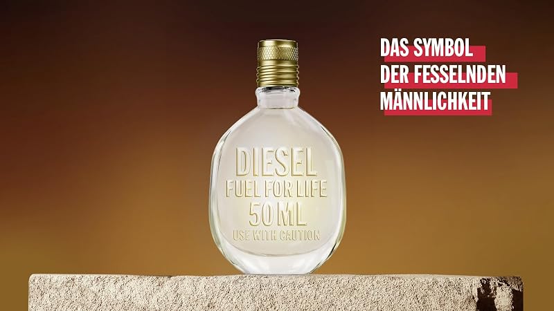Fuel For Life Parfüm Herren| Eau de Toilette| Männer Parfum| Parfume Men| Herrenparfum| Diesel Parfum Männer| Natural Spray| Frischer und holziger Duft