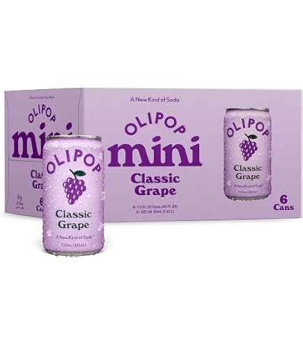 Amazon.com : OLIPOP - Classic Grape Sparkling Tonic, Healthy Soda