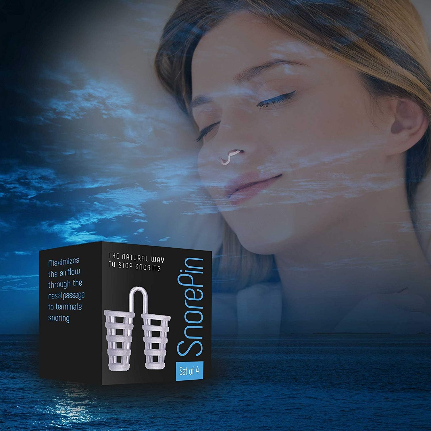 Anti Snoring Nose Vents - Best Sleep Solution for Instant Relief Snore Stopper Sleeping Aid to Ease Breathing Men and Woman by SnorePin (4 Sizes): Health & Personal Care