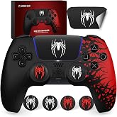 Darno Anti-Slip Skin for Ps5 Controller, Ps5 Controller Accessories | Soft Silicone Protective Cover Case for PlayStation 5 Control Grip with Touch Pad Stickers