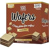 ChocZero Sugar Free Hazelnut Wafer Cookies, Gluten Free | Hazelnut Creme Filled Wafers, No Sugar Alcohols, Keto, Low Carb, High Fiber, 16 Cookies