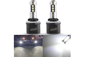 GLOFE 880 890 899 892 LED Bulbs 6000K White Xtreme Super Bright Fog Light or Daytime Running Driving Lights (DRL Lamps) High Power 3030SMD Replacement for Cars,Trucks, SUVs, Vans