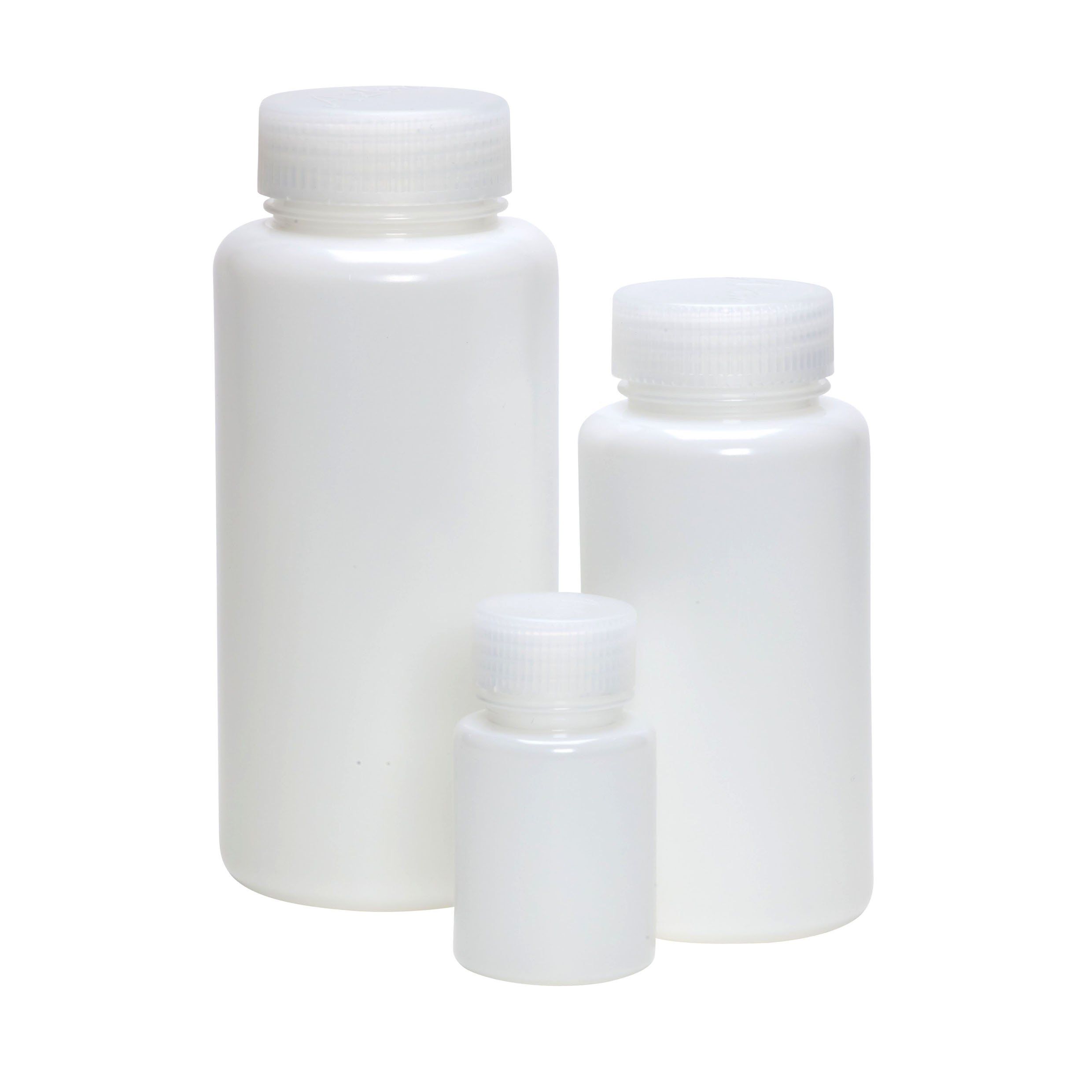 AZLON BWP0030PN Plastic, Bottle, Wide Mouth, Polypropylene Screw Caps, 30 ml (Pack of 10)