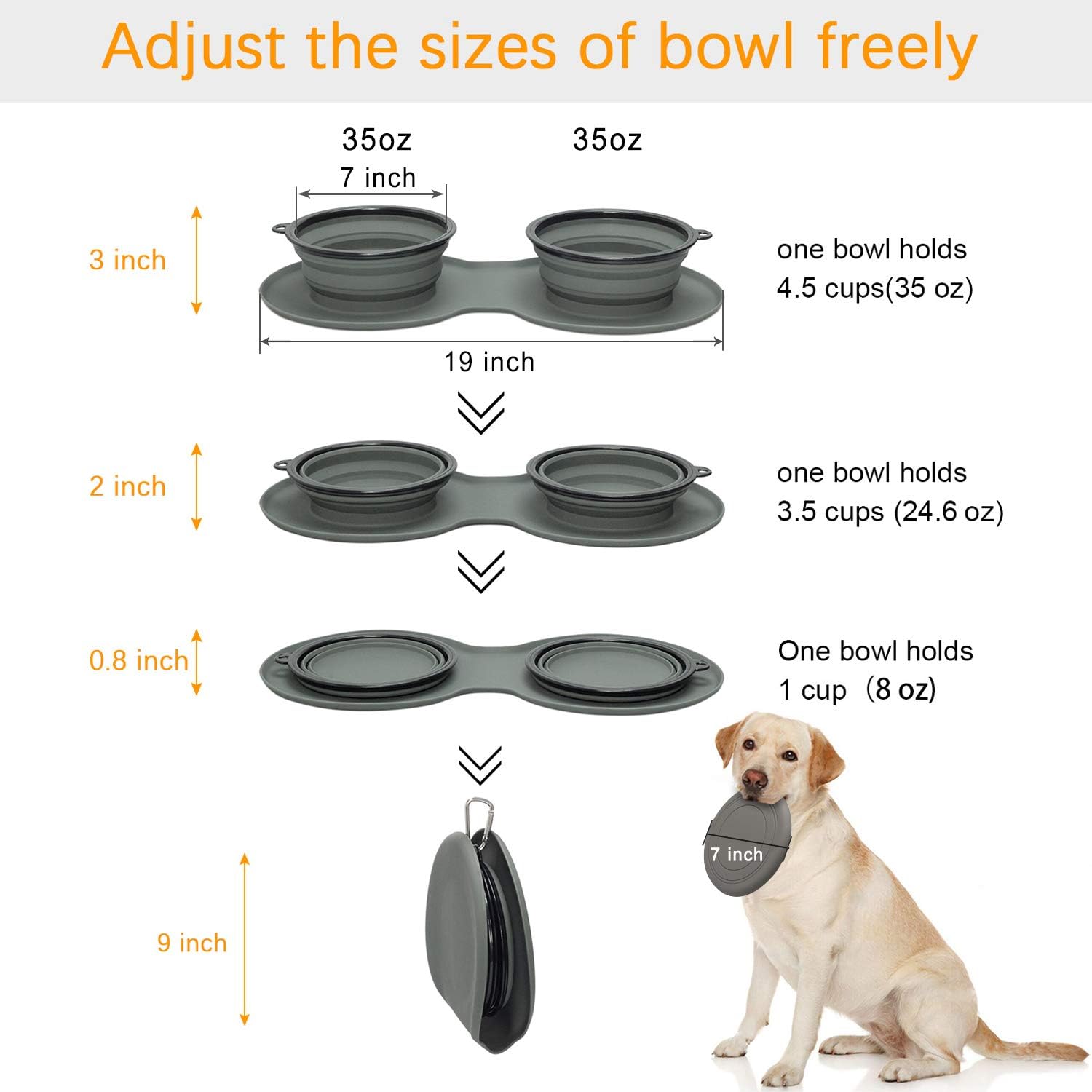 expandable dog bowl