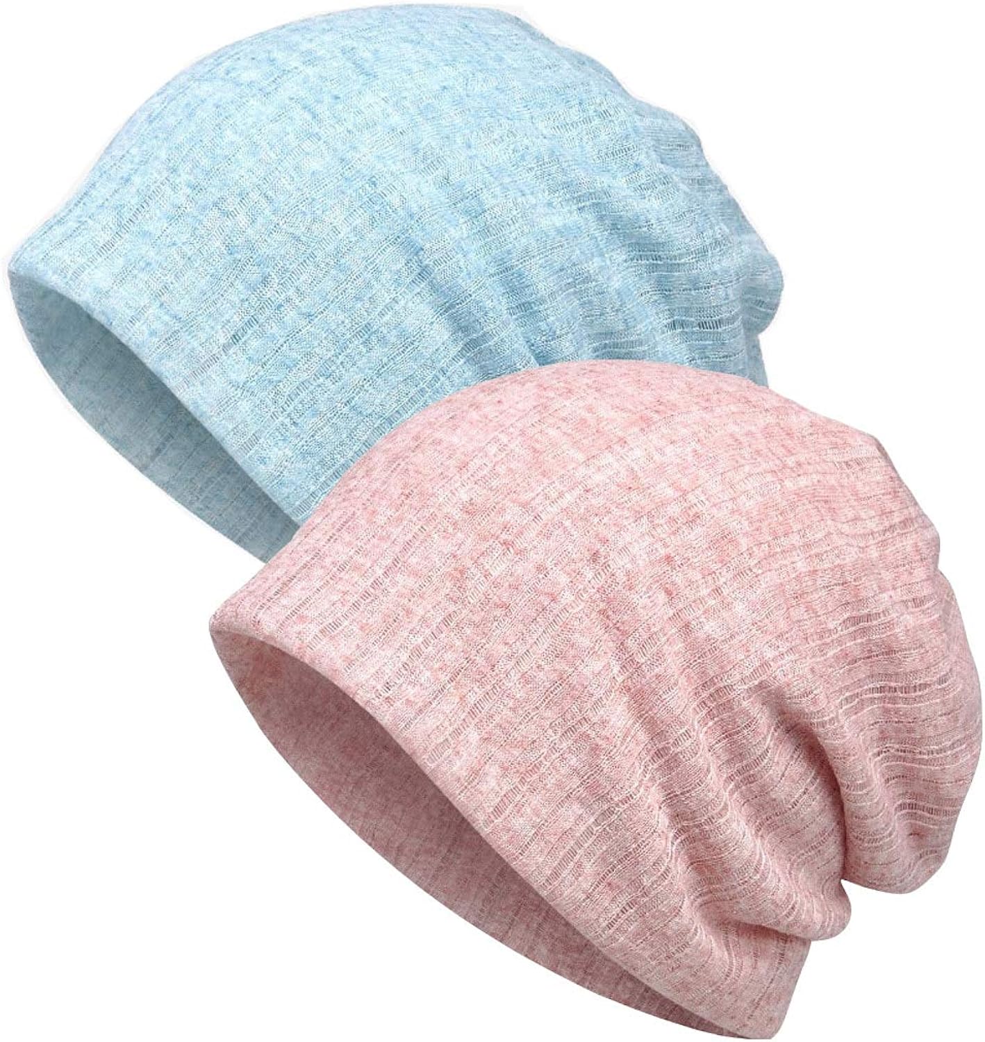 Cotton Fashion Beanies Chemo Caps Cancer Headwear Skull Cap Knitted hat Scarf for Women (2pack-d) at  Women’s Clothing store